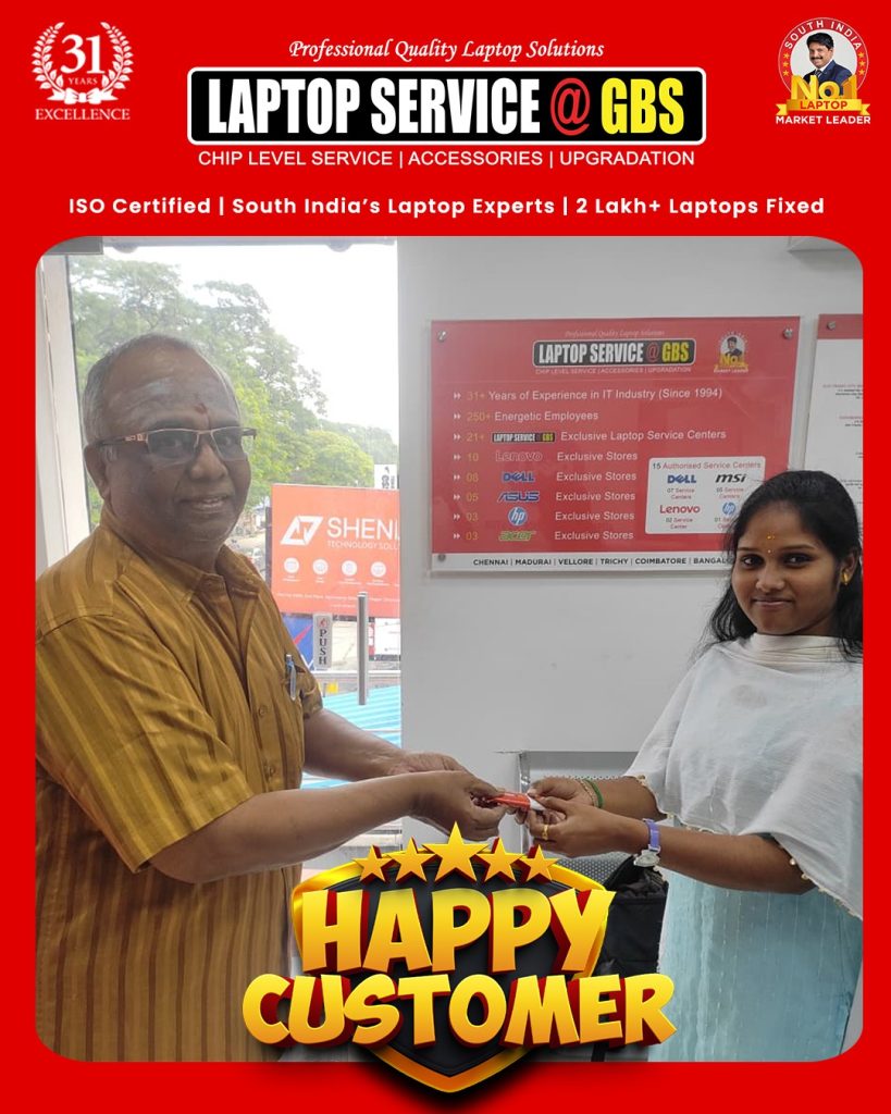 Real customer reviews for laptop repair at GBS Systems