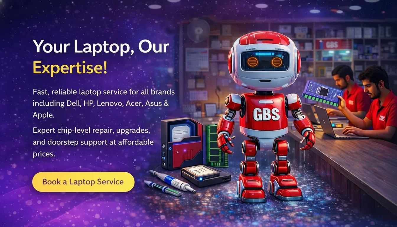Laptop Repair Services in Chennai by GBS Computers